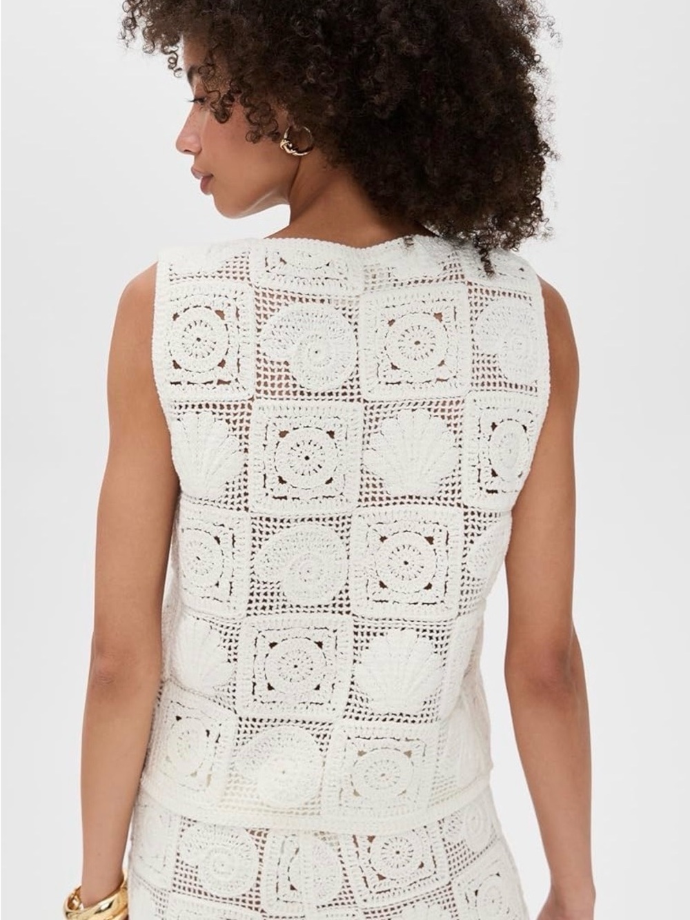 Rails x LSPACE Paz Ivory Crochet Tank Top - Picture 2 of 3